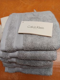 Calvin Klein Gray  Wash Clothes