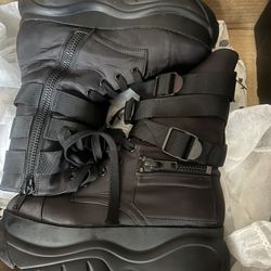 Black Women Combat Boots