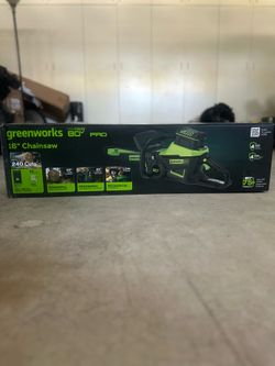 (NEW/SEALED) Greenworks 80V 16-Inch Brushless Chainsaw with 4.0 Ah Battery & Charger