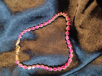 Burmese Ruby Tennis Bracelet