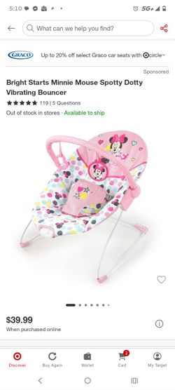 Baby girl bouncer chair
