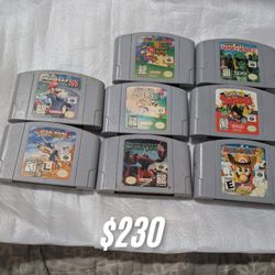 Nintendo 64 Video Game Lot Bundle