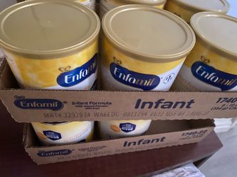 9 cans of enfamil formula yellow cans