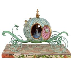 $100 ENESCO DISNEY TRADITIONS BY JIM SHORE CINDERELLA IN PUMPKIN COACH FIGURINE 