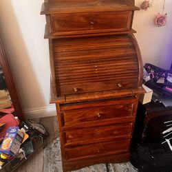 Antique Roll Top Writing Desk