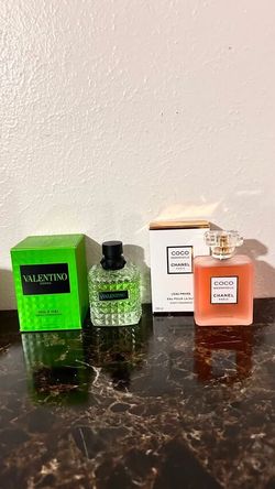 Valentino born in roma green and coco chanel