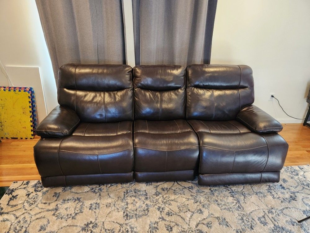 Moving Sale - Leather Couch