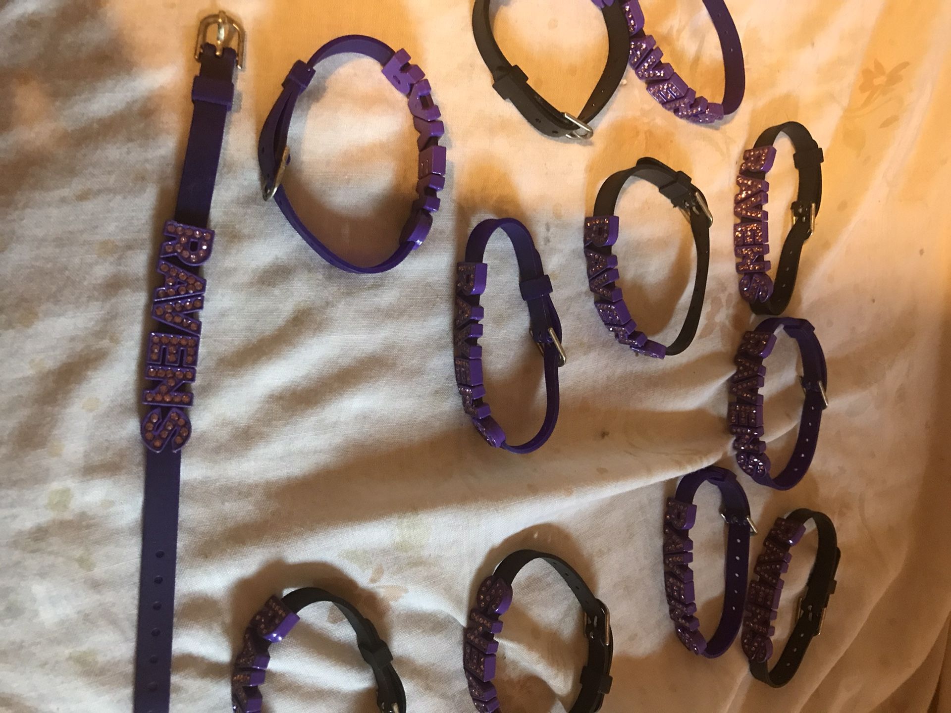 Brand New Heavy Ravens Bracelets Bling Only Five Dollars Each