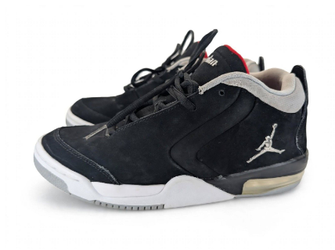 Nike Air Jordan Big Fund GS 7Y BV6434-001 Black Silver Red Youth Preowned