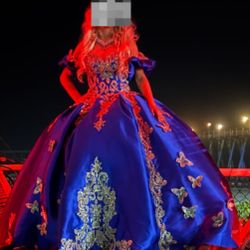Royal Blue Quinceanera Dress