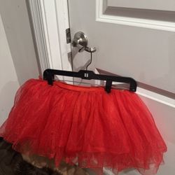 Women’s Red Tulle Skirt O/S