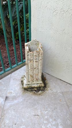 Vintage Broken coral column (2 pieces)