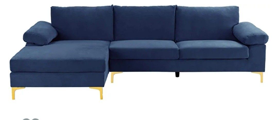 Royal Blue Couch 