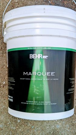 2 New Unopened 5 Gal Behr Semi Gloss Exterior