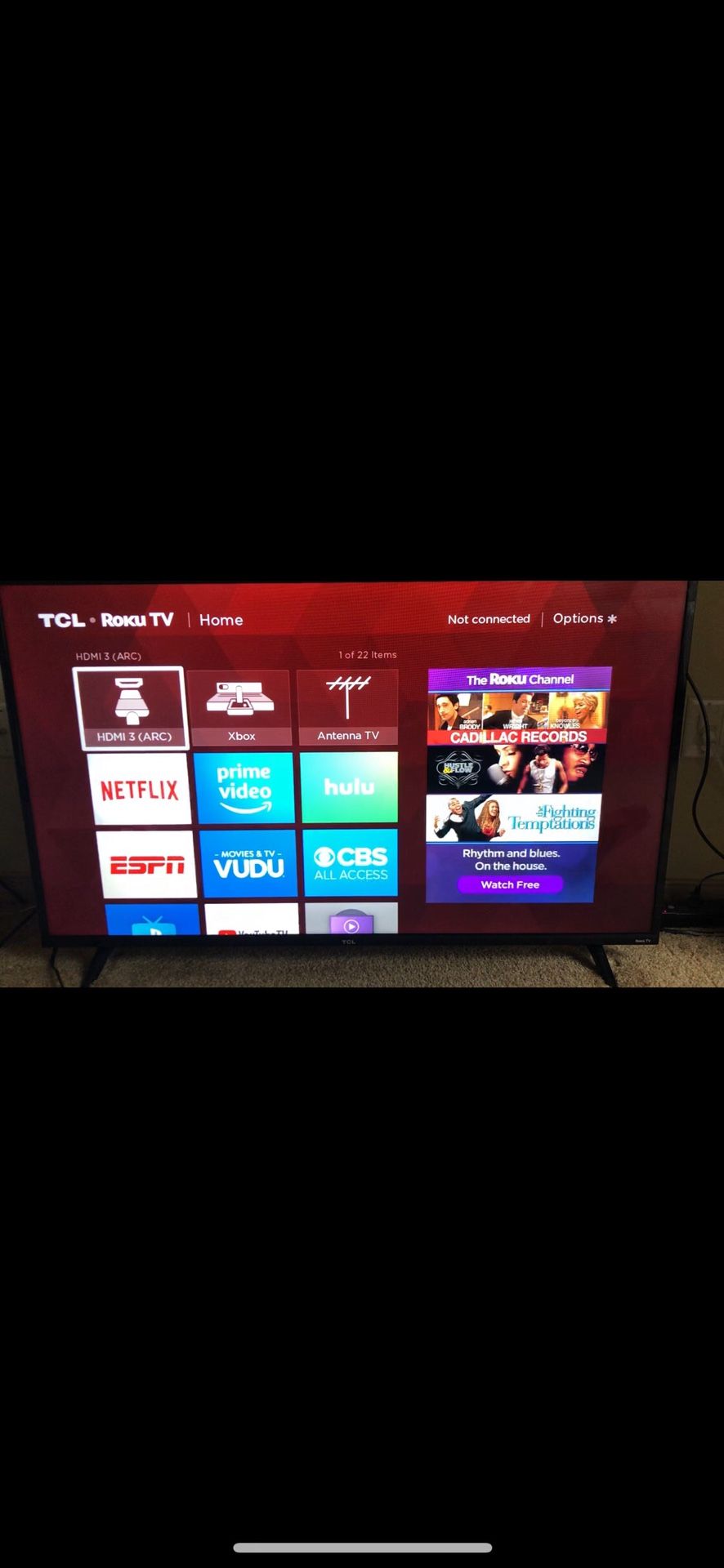 50 inch TCL Roku