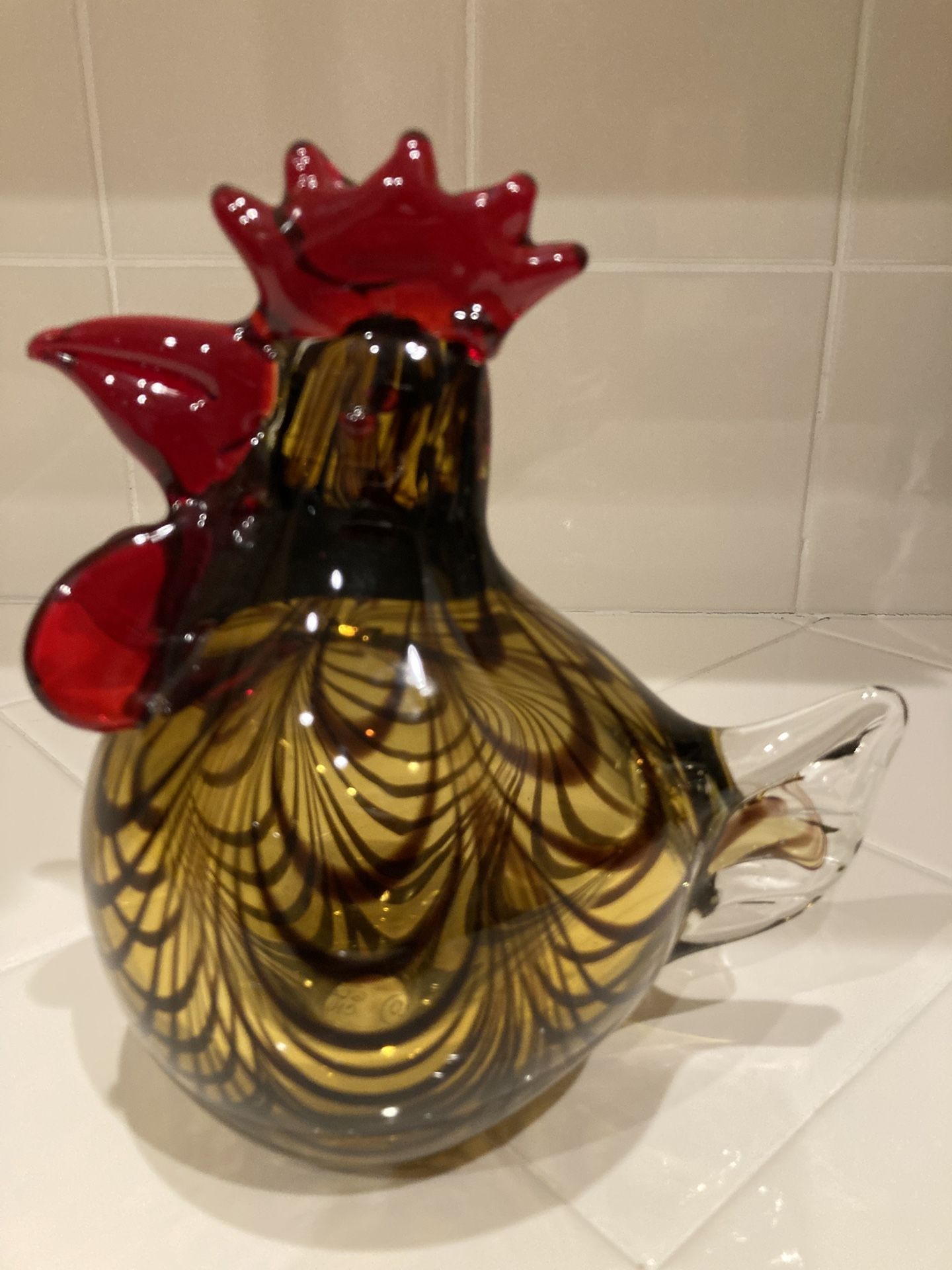 Unique Glass Rooster