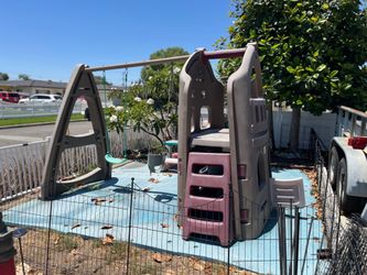 XL stage 2 playground swing set with bench