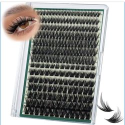 Spiky Manga Lash Clusters 12-20mm Anime Eyelash Clusters 80D+100D Cluster Eyelash Extensions Fairy Eyelashes Cluster Volume DIY Lash Extension