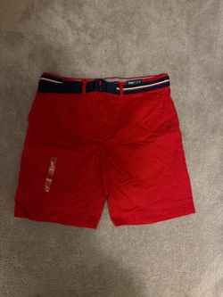 Tommy Hilfiger TH Flex Red Chino Shorts Size 36