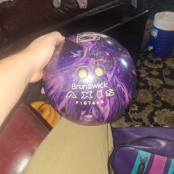 Brunswick Bowling Ball And Bag 