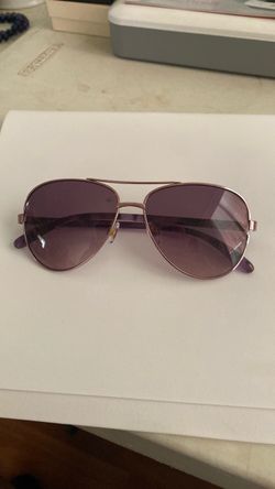 Aviator Sunglasses Rose Gold Purple Lenses
