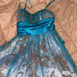 Homecoming Dance Dress Blue