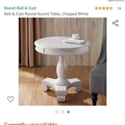 White End table