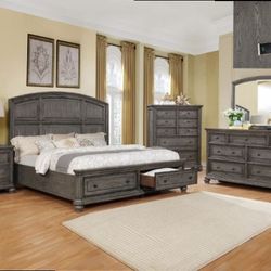 Queen Bed Frame  Dresser Mirror One Nightstand   Check Description   Free Local Delivery