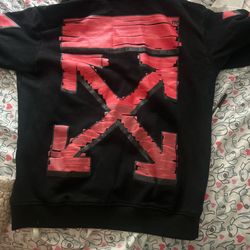 Off White Hoodie Size Small And Red Black