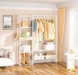 ❤️‍🔥 Clothing Racks for Hanging Clothes with Shelves