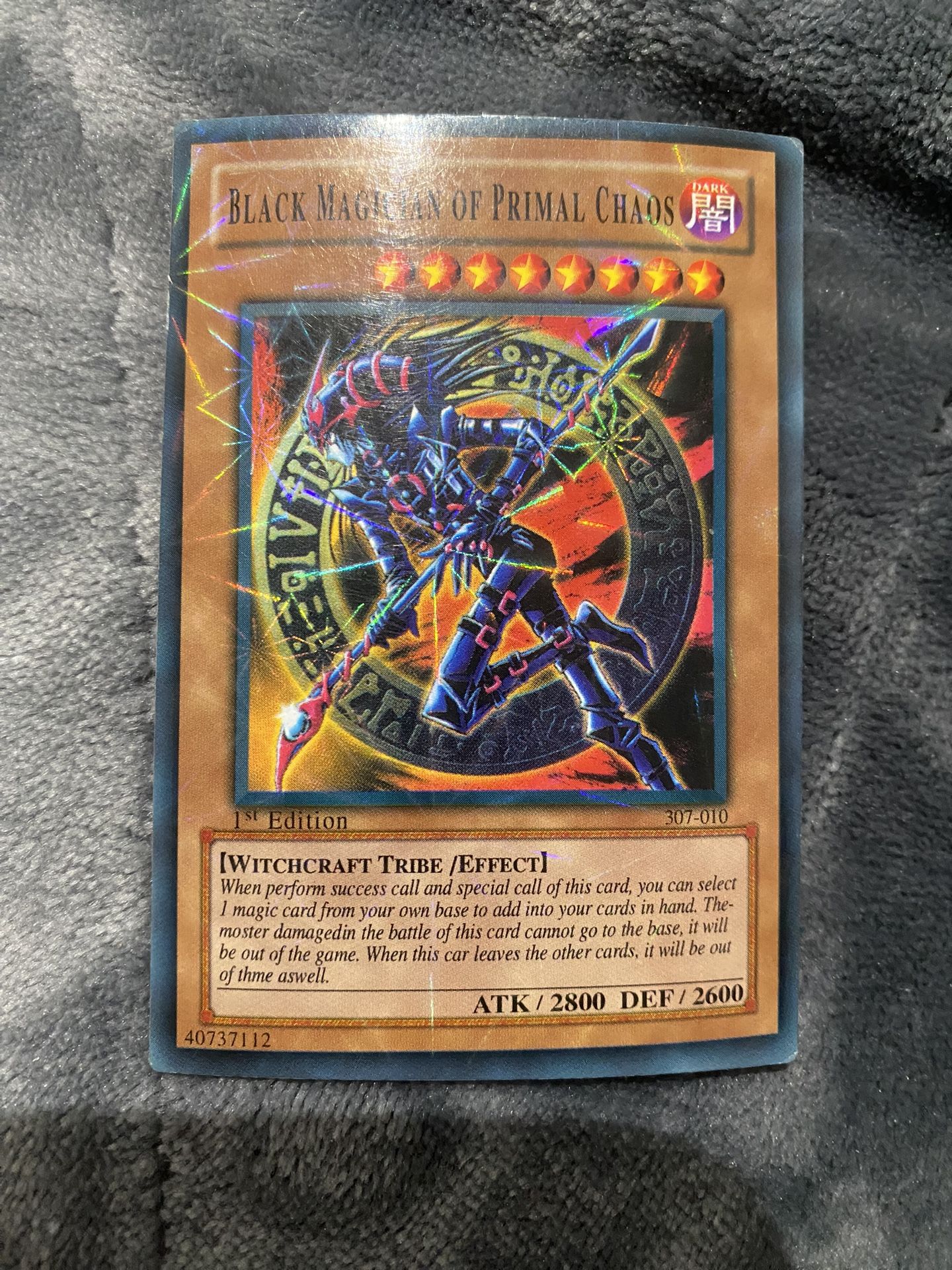 1st edition Black Magician of Primal Chaos Yu-Gi-Oh card 