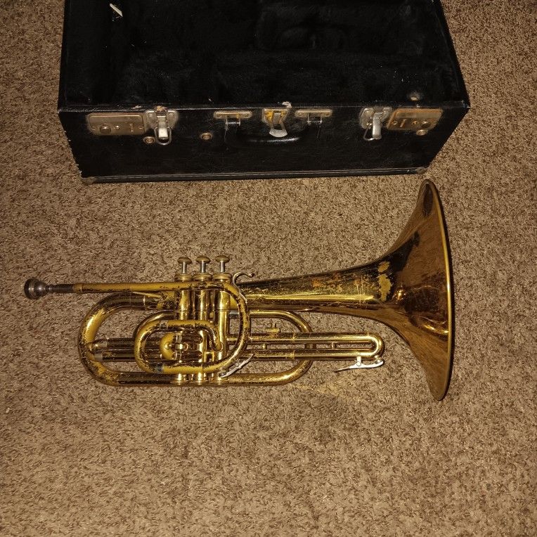 VINTAGE BACH MERCEDES U.S.A. MARCHING BARITONE HORN
