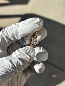 1carat Moissanite  Solitaire Ring 