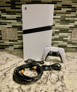 Ps5 Pro PlayStation With Controller And All Wires 2tb Ssd