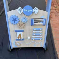 Beright Wooden Baby Walker Push/pull And Play Toy 