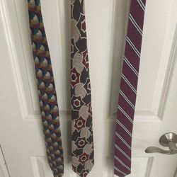 3 Silk Designer Ties