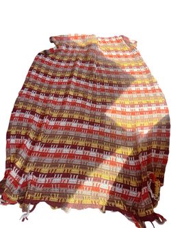 Handmade Crochet Throw Blanket Afghan 54x72”