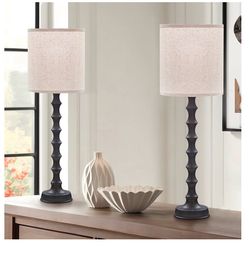 30.5" Table Lamps Set of 2,tall skinny farmhouse