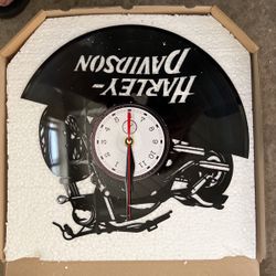Harley Davidson Vinyl Wall Clock