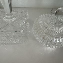 Crystal bowls / containers, If It’s Posted It’s Available. Only Msg When Ready To Pick Up