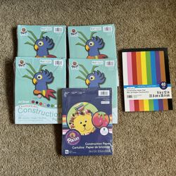 Construction Paper (5 packs 96 assorted sheets/1 pack 40 assorted sheets)