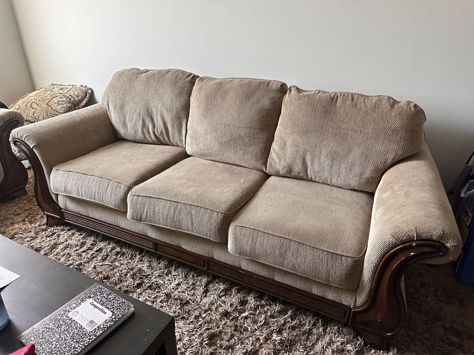 Light Brown Cozy Couches 