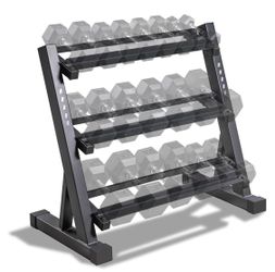 NEW! Marcy Weight Storage Organizer Racks for Dumbbells, 1000LB Capacity- Dark Grey 3 Tier