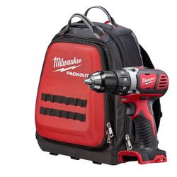 Milwaukee packoit backpack with m18 drill (tool only)