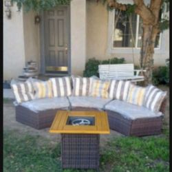 Patio Sofa Set Fire Pit Patio Chairs Outdoor Patio Furniture Set Brand New 🆕✈️🆕🚎