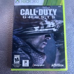 Call of Duty: Ghosts Microsoft Xbox 360 W Manual 2013