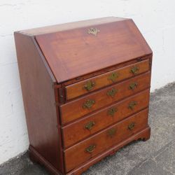 Early 1800s Solid Wood Secretary Desk 3930