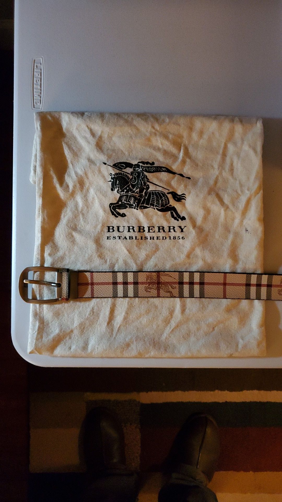 Original Men's Burberry Belt size 42