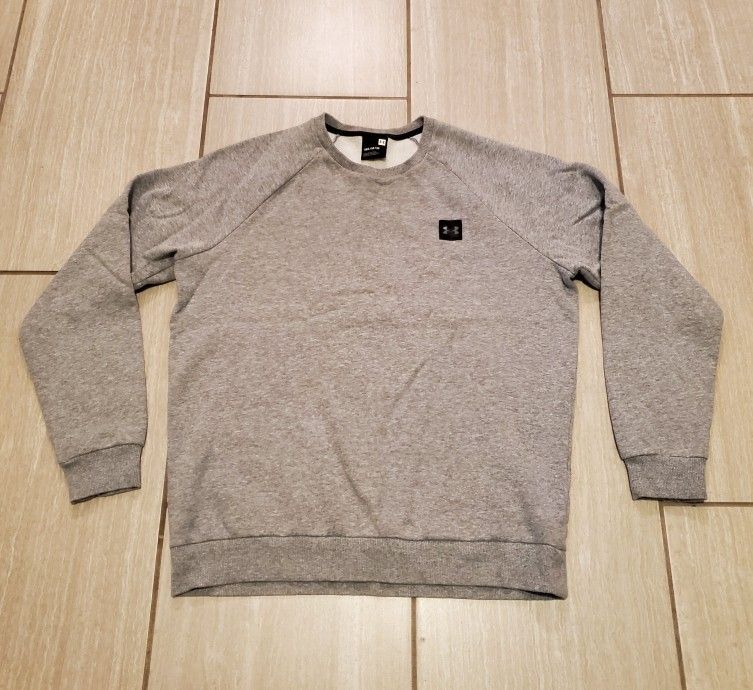 UNDER ARMOUR Training Rival Fleece Crew Sweatshirt Men's Size Medium 