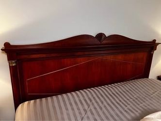 Vintage Lexington Furniture King Size Headboard – Empire Style Wood